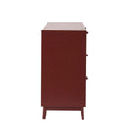 Dusklia - Isla 6 Drawer Chest - Burnt Red
