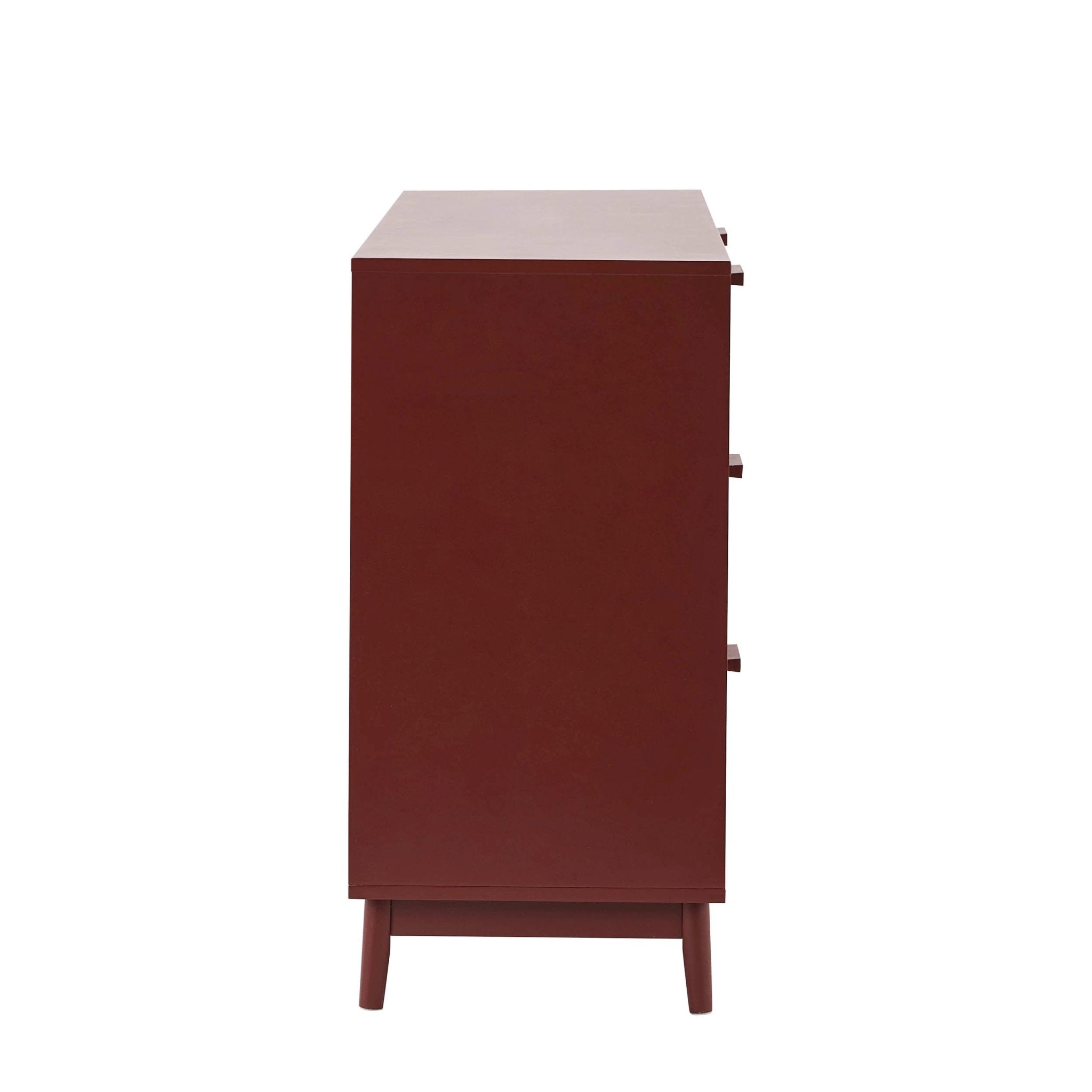 Dusklia - Isla 6 Drawer Chest - Burnt Red
