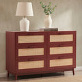 Dusklia - Isla 6 Drawer Chest - Burnt Red
