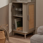Dusklia - Isla Corner Storage Unit - Taupe