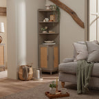 Dusklia - Isla Corner Storage Unit - Taupe