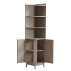 Dusklia - Isla Corner Storage Unit - Taupe