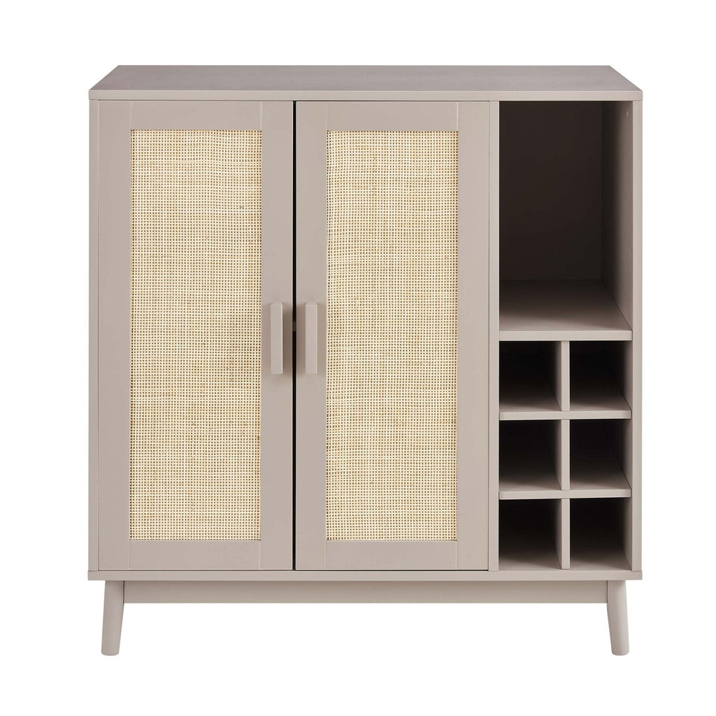 Dusklia - Isla Drinks Cabinet - Taupe