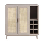 Dusklia - Isla Drinks Cabinet - Taupe