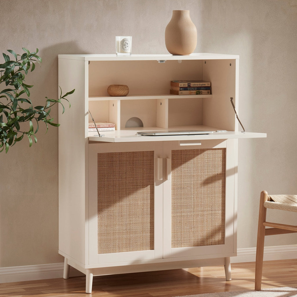 Dusklia - Isla Hideaway Desk - Cream