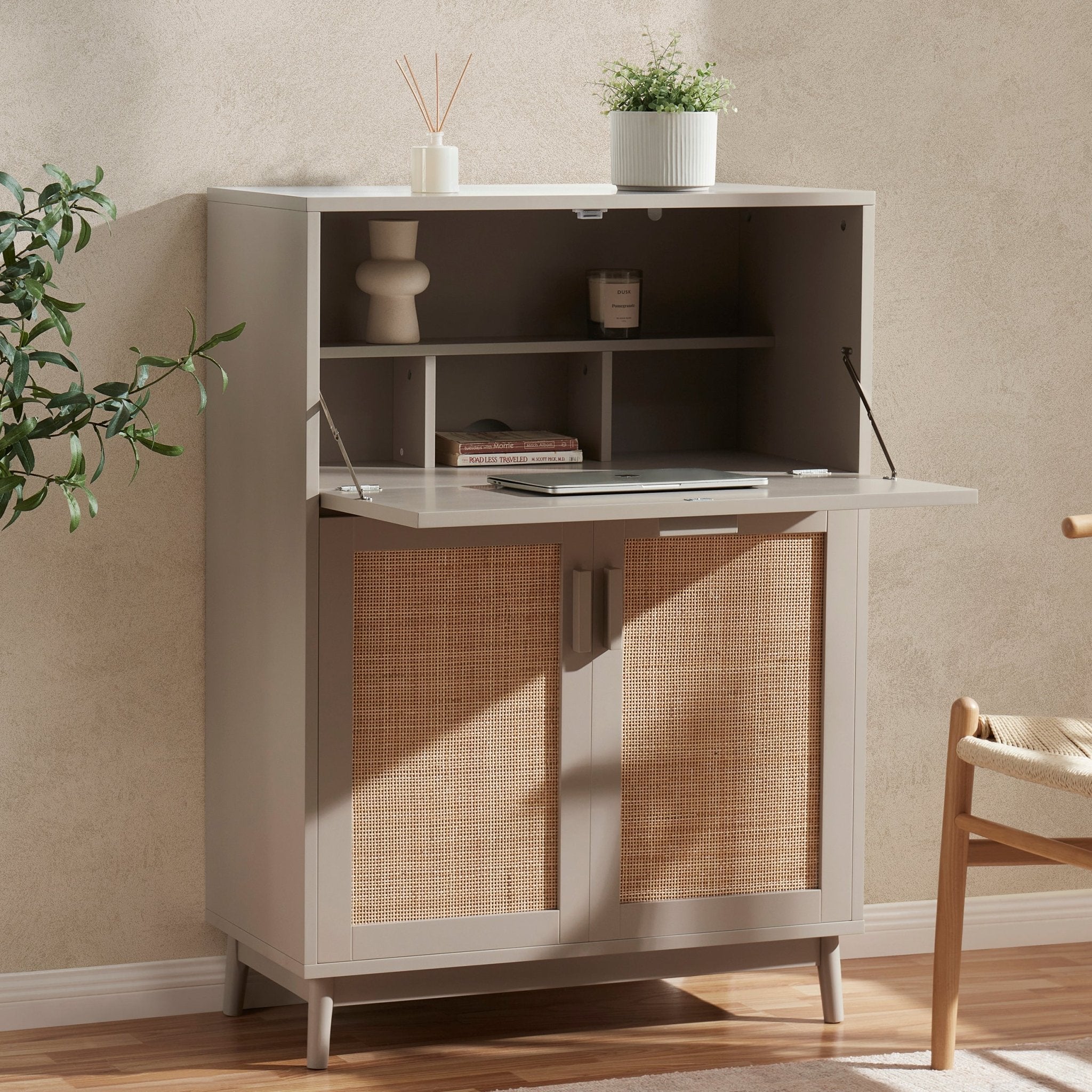 Dusklia - Isla Hideaway Desk - Taupe