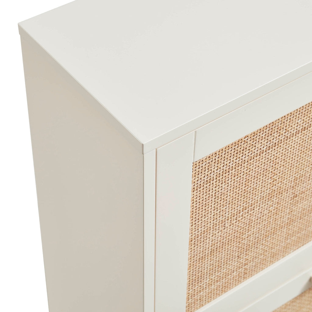 Dusklia - Isla Shoe Cabinet - Cream