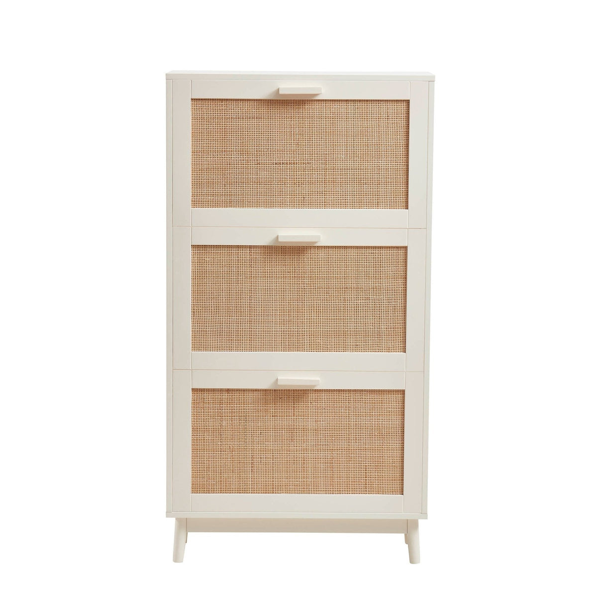 Dusklia - Isla Shoe Cabinet - Cream