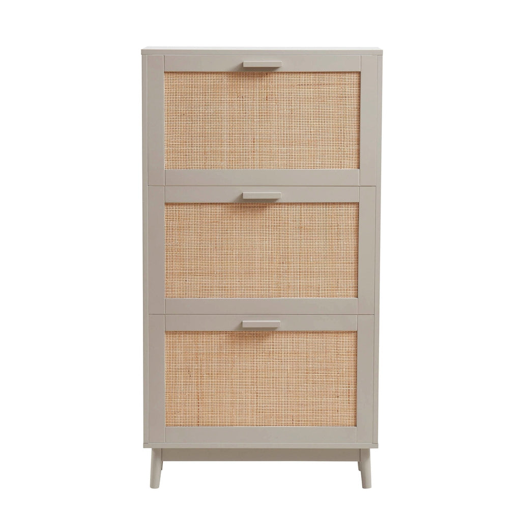 Dusklia - Isla Shoe Cabinet - Taupe