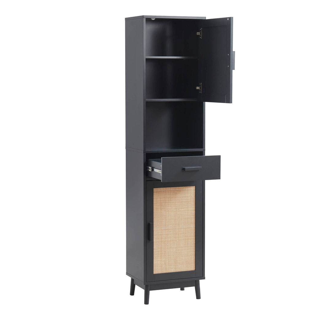 Dusklia - Isla Tall Storage Unit - Black