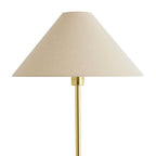 Dusklia - Ivy Marble Effect Floor Lamp - Satin Brass