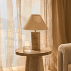 Dusklia - Talia Side Table - Stone Marble Effect