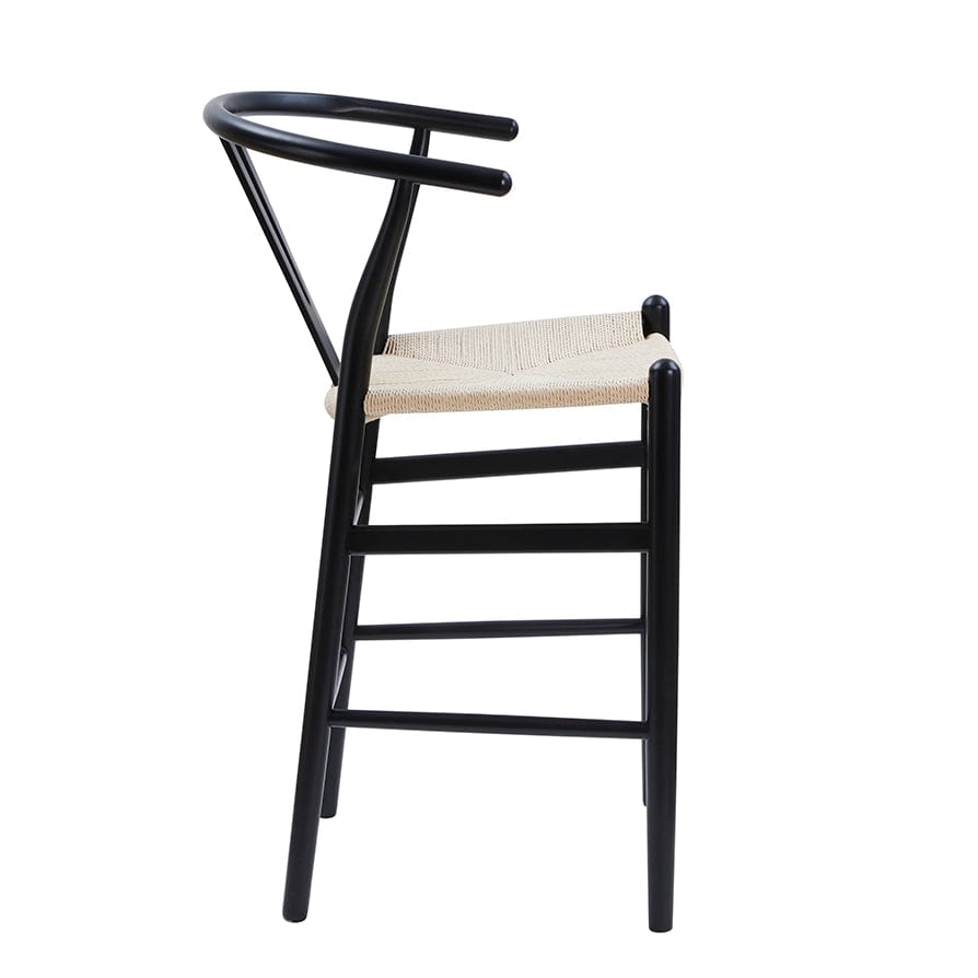 Dusklia - Jade Set of 2 Barstools - Black/Natural