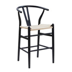Dusklia - Jade Set of 2 Barstools - Black/Natural