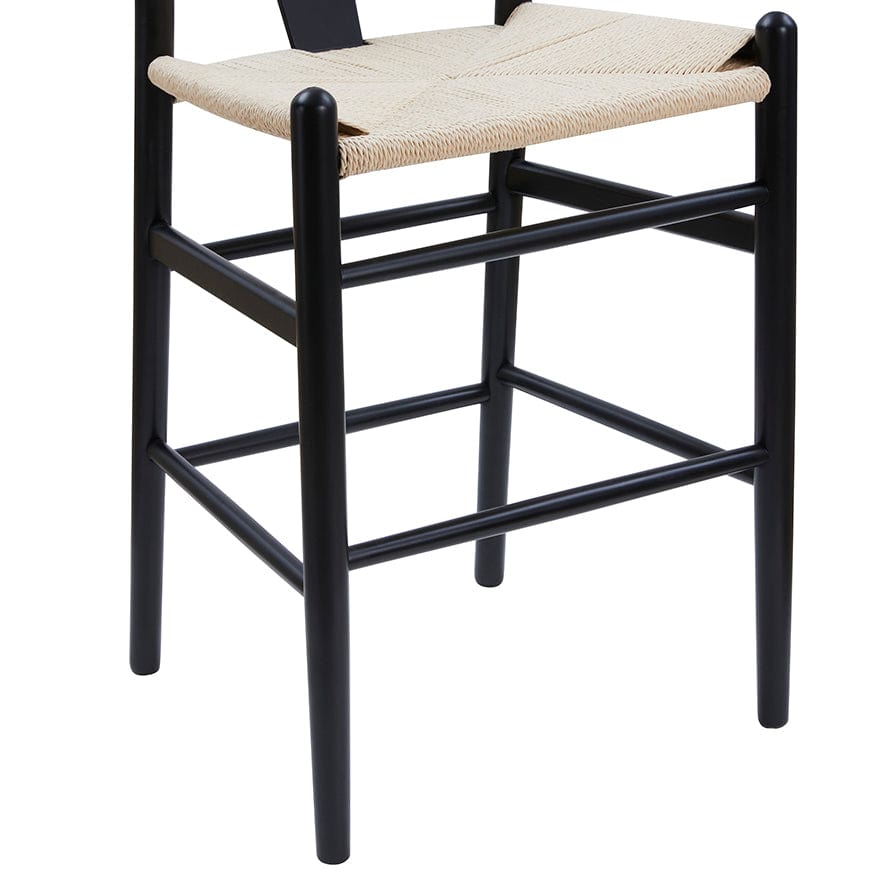 Dusklia - Jade Set of 2 Barstools - Black/Natural