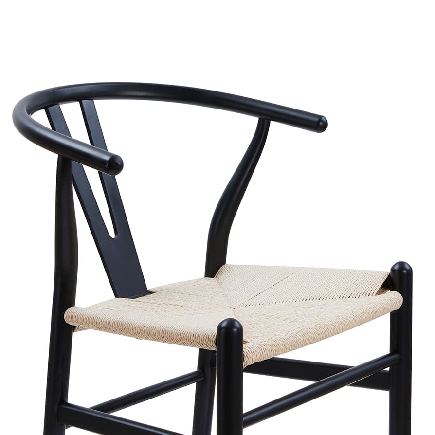 Dusklia - Jade Set of 2 Barstools - Black/Natural