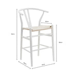 Dusklia - Jade Set of 2 Barstools - Light Beige/Natural