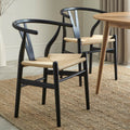 Dusklia - Jade Set Of 2 Dining Chairs - Black/Natural