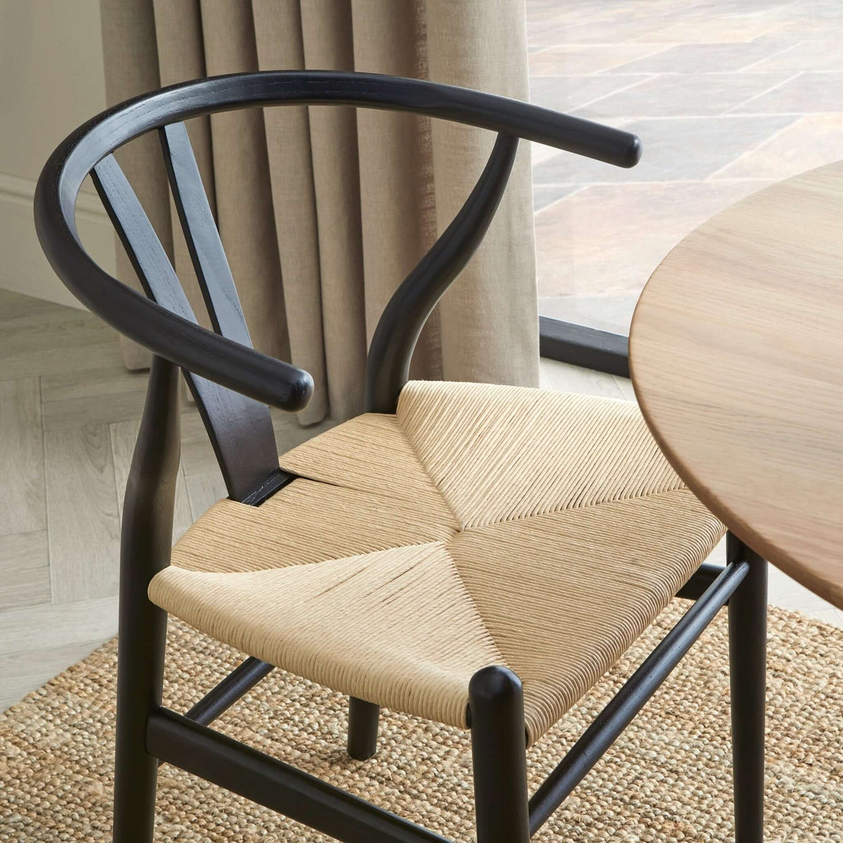 Dusklia - Jade Set Of 2 Dining Chairs - Black/Natural