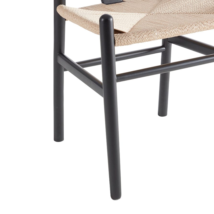 Dusklia - Jade Set Of 2 Dining Chairs - Black/Natural