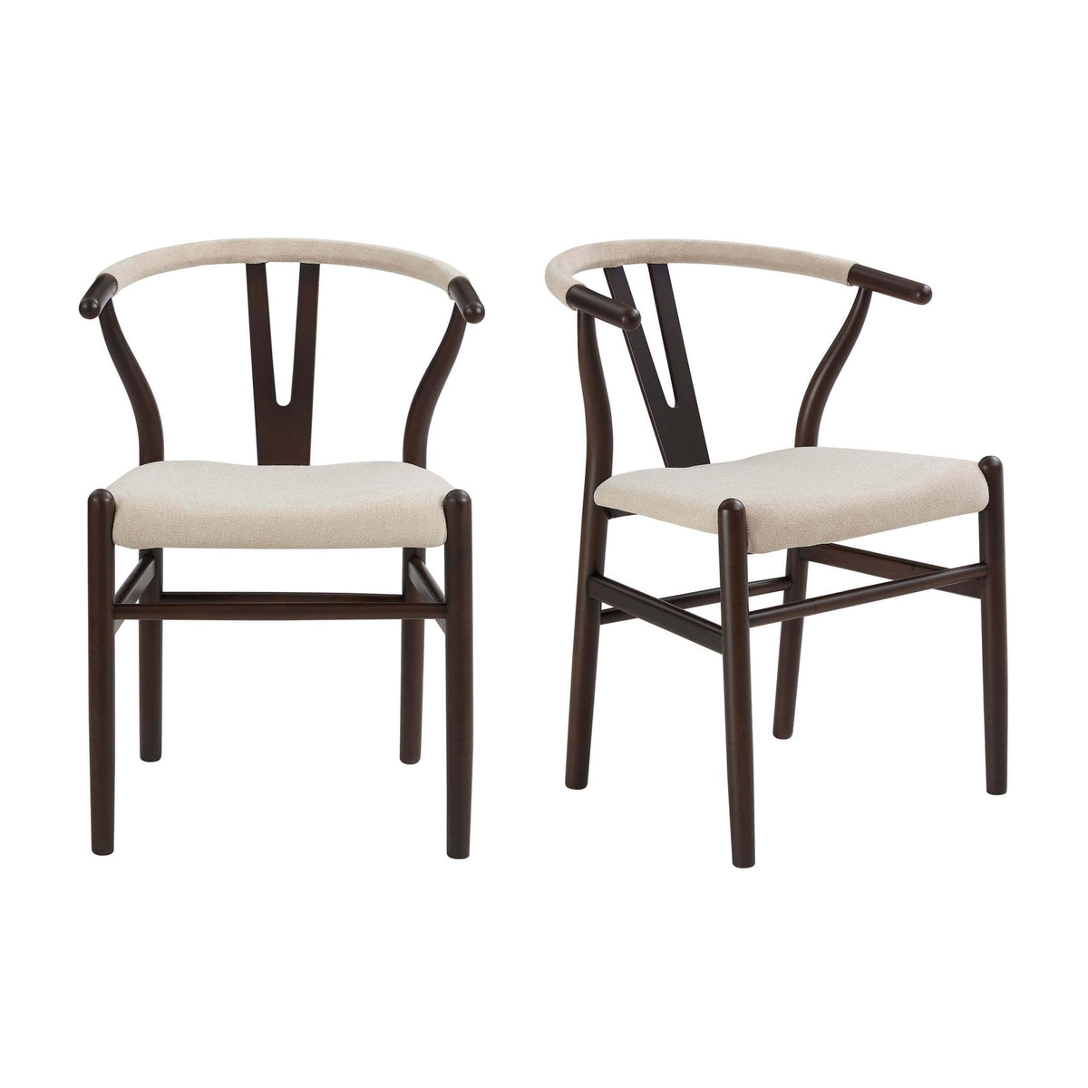 Dusklia - Jade Set of 2 Dining Chairs - Chenille Oatmeal