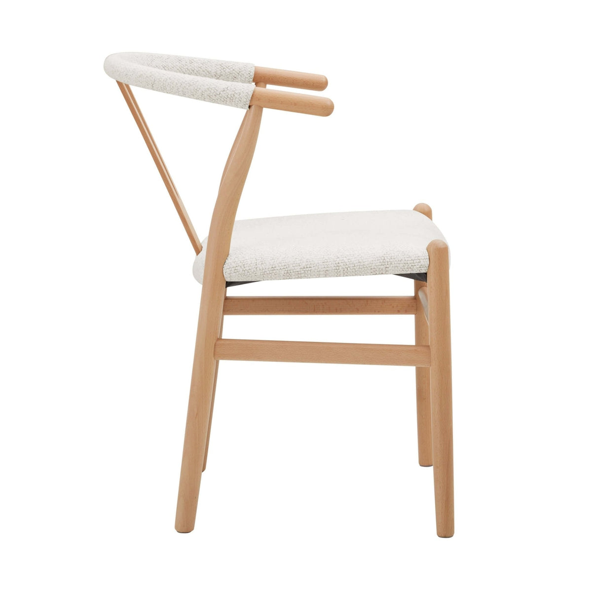 Dusklia - Jade Set of 2 Dining Chairs - Ivory Boucle