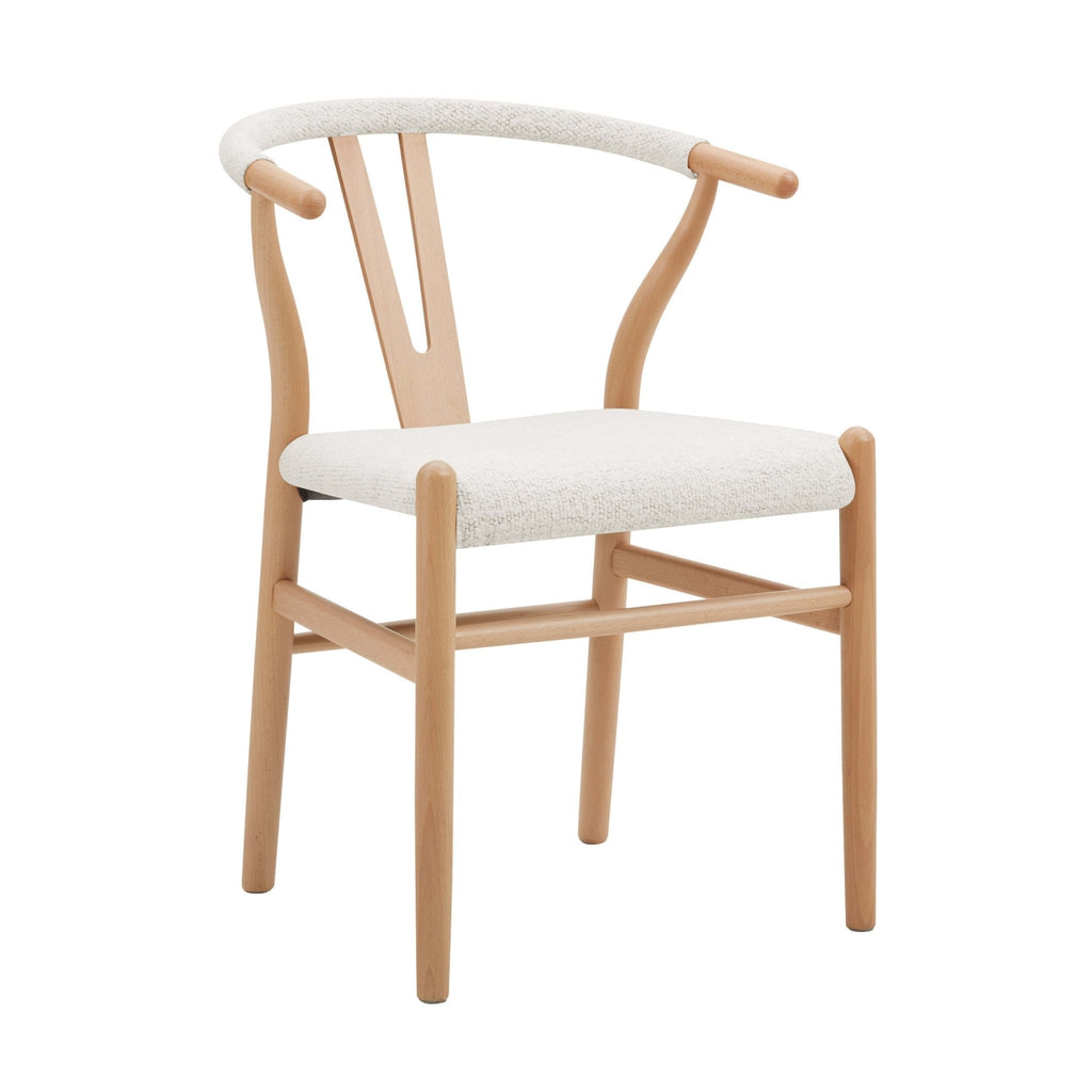 Dusklia - Jade Set of 2 Dining Chairs - Ivory Boucle