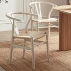 Dusklia - Jade Set Of 2 Dining Chairs - Light Beige/Natural