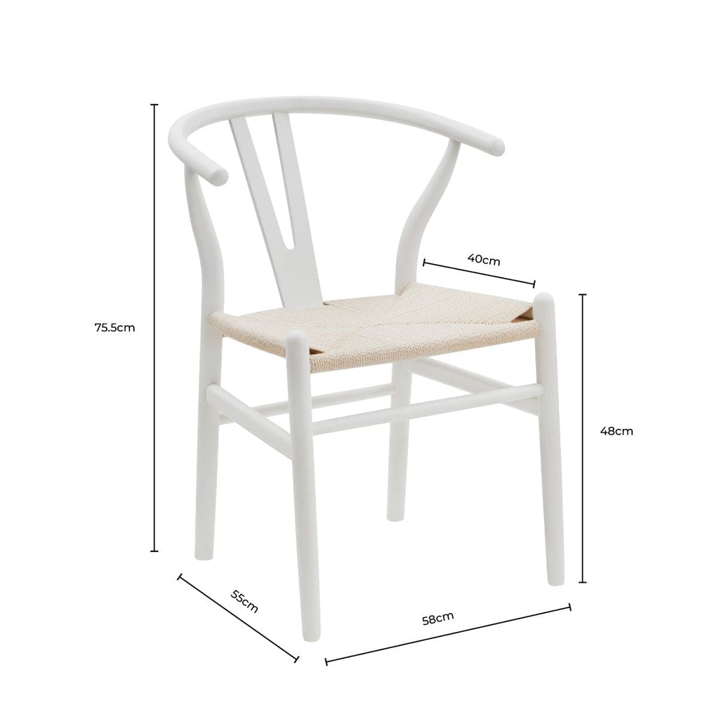 Dusklia - Jade Set Of 2 Dining Chairs - Light Beige/Natural