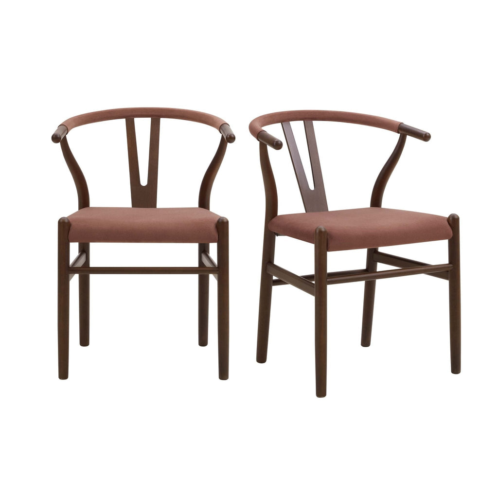 Dusklia - Jade Set of 2 Dining Chairs - Mauve