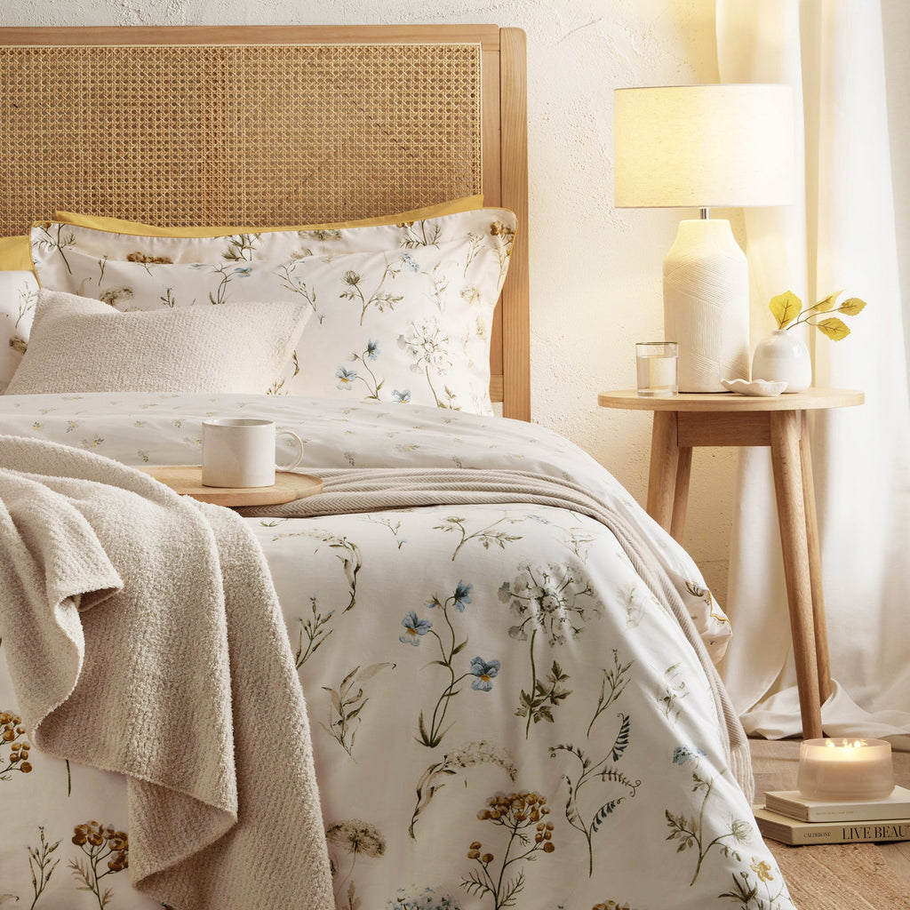 Dusklia - Jardin 300 Thread Count Reversible Duvet Cover & Pillowcases Set  - Multi