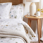 Dusklia - Jardin 300 Thread Count Reversible Duvet Cover & Pillowcases Set  - Multi