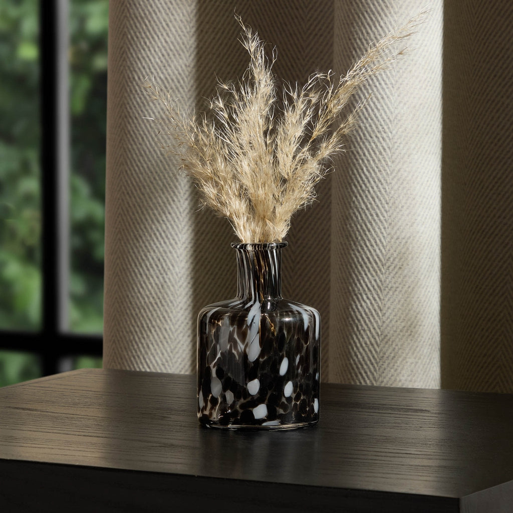 Dusklia - Jasmine Confetti Vase - Black/White