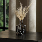 Dusklia - Jasmine Confetti Vase - Black/White