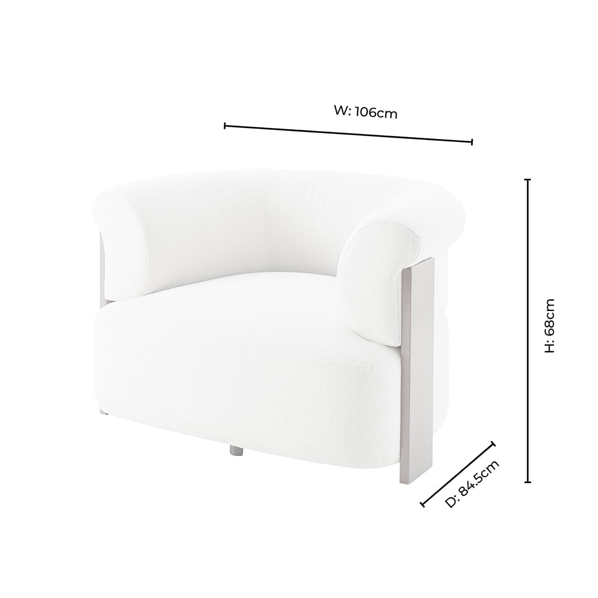 Dusklia - Jemima Accent Chair - Sand Boucle