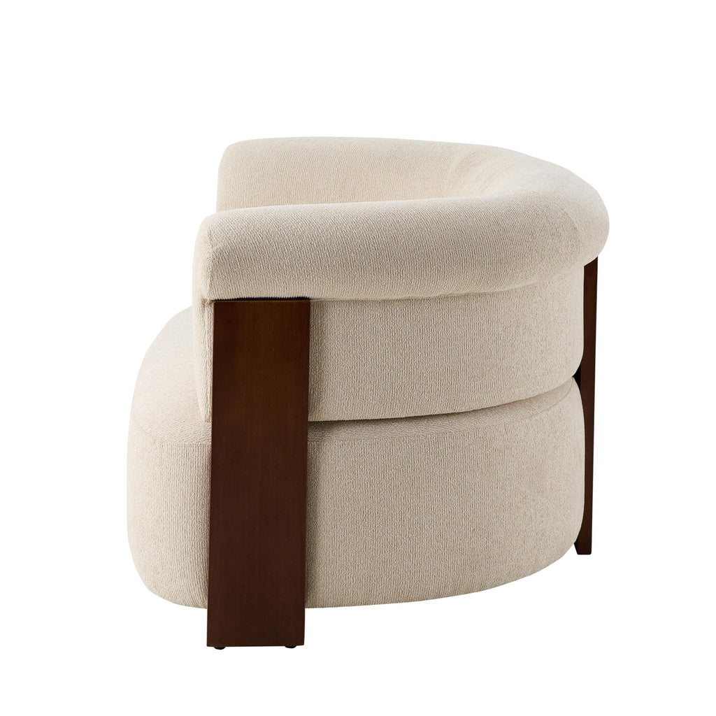 Dusklia - Jemima Accent Chair - Sand Boucle