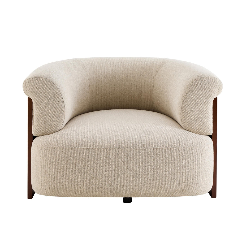 Dusklia - Jemima Accent Chair - Sand Boucle