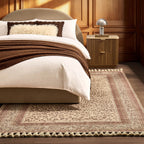 Dusklia - Jen Traditional Border Leopard Print Rug - Multi