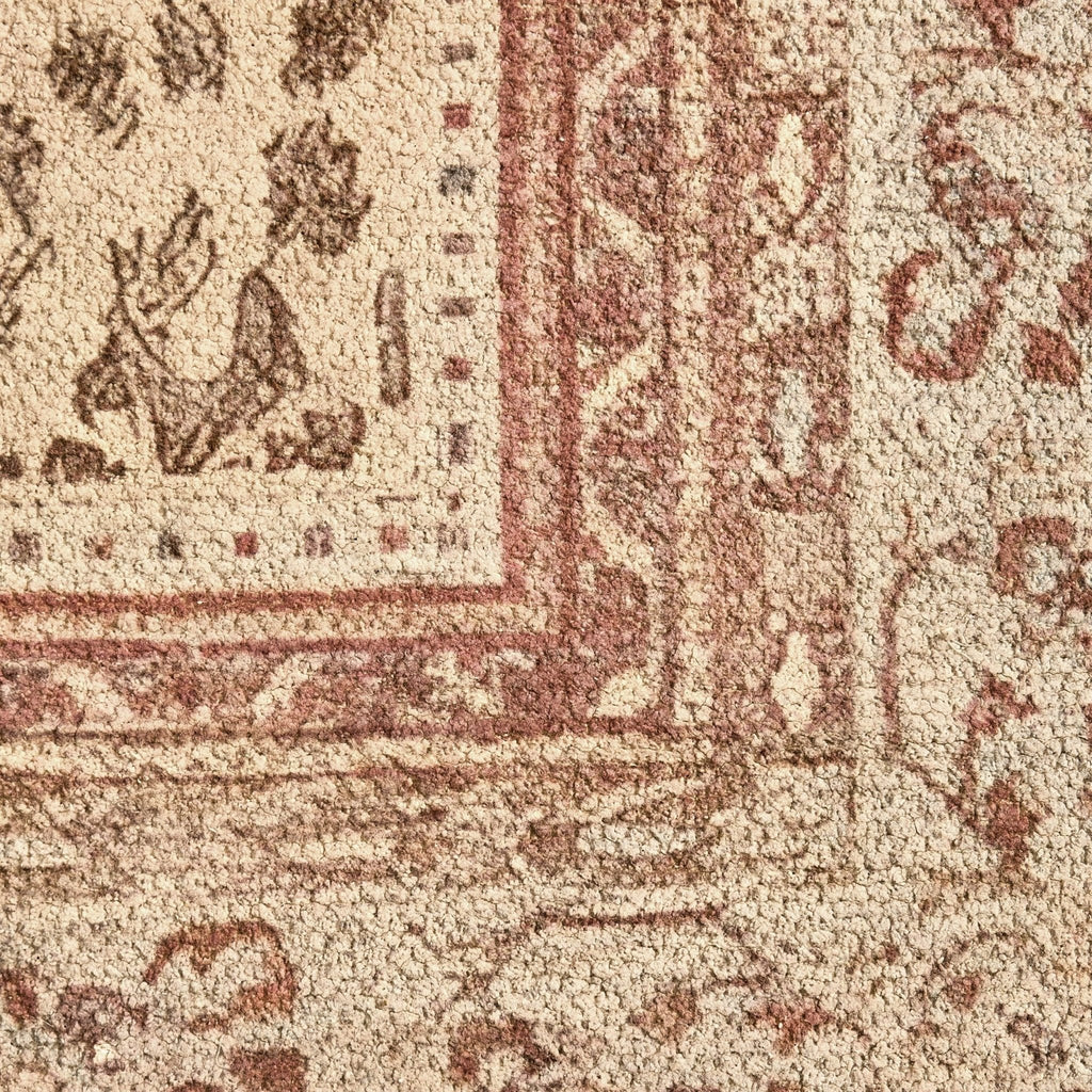 Dusklia - Jen Traditional Border Leopard Print Rug - Multi