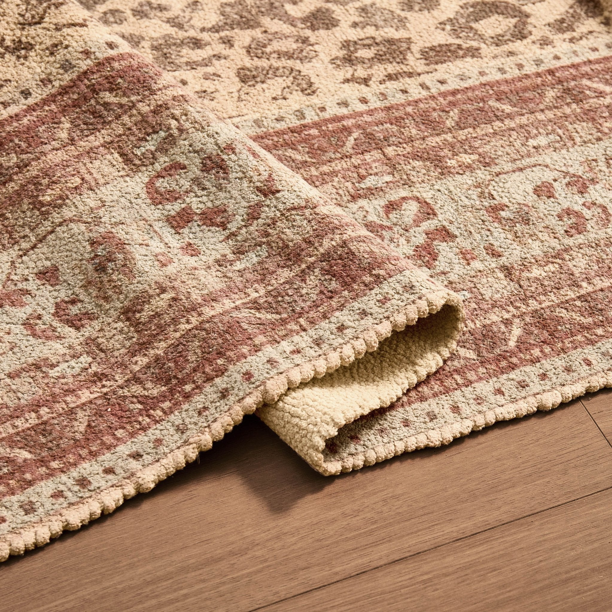 Dusklia - Jen Traditional Border Leopard Print Rug - Multi