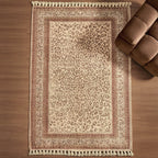 Dusklia - Jen Traditional Border Leopard Print Rug - Multi