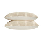 Dusklia - Jessie 100% Cotton Waffle Stripe Duvet Cover & Pillowcase Set - Stone