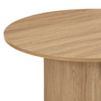 Dusklia - Juliet Round 4 Seater Dining Table - Natural Wood