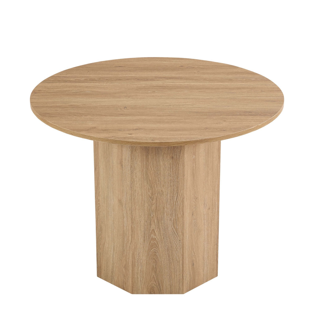 Dusklia - Juliet Round 4 Seater Dining Table - Natural Wood