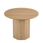 Dusklia - Juliet Round 4 Seater Dining Table - Natural Wood