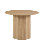 Dusklia - Juliet Round 4 Seater Dining Table - Natural Wood