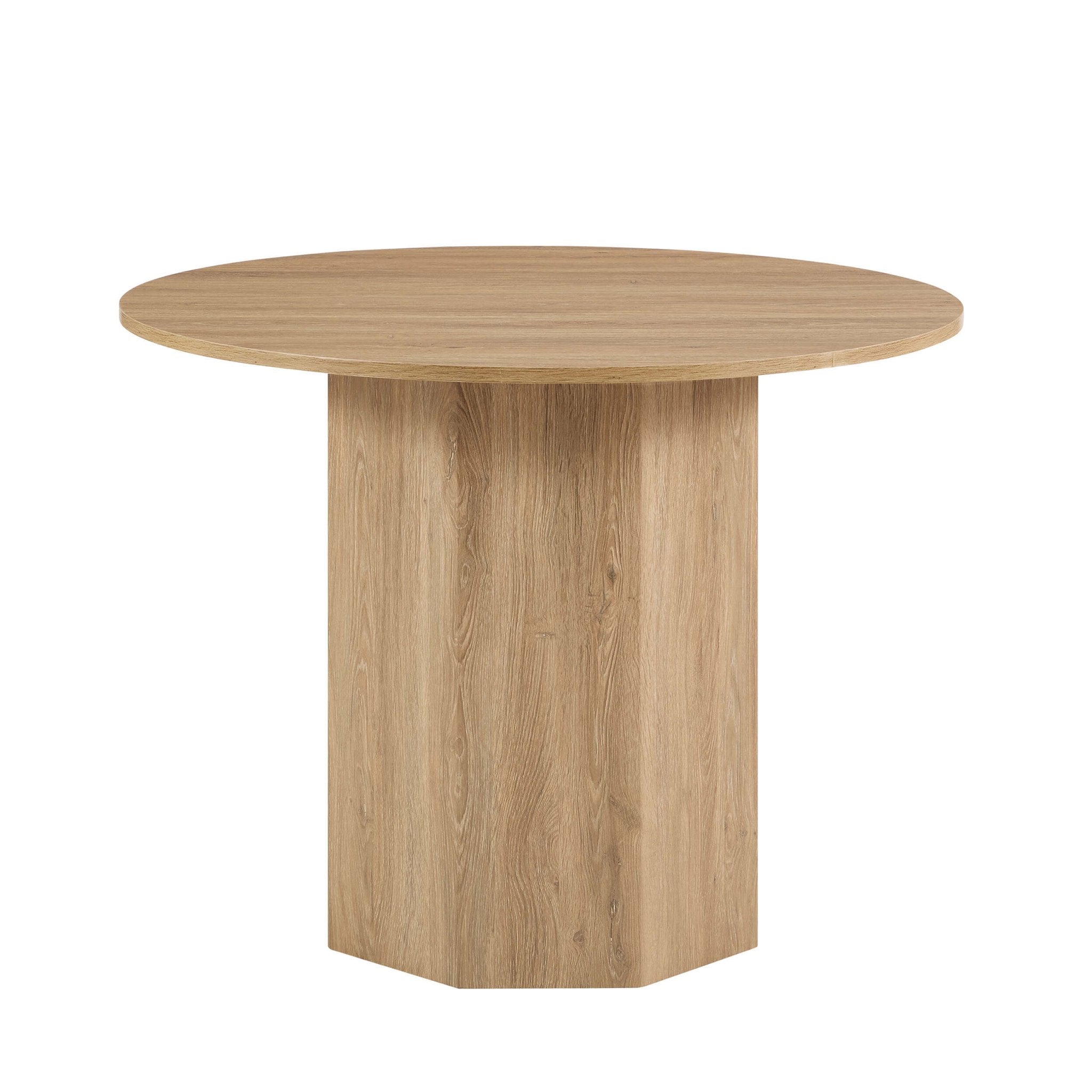 Dusklia - Juliet Round 4 Seater Dining Table - Natural Wood