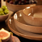 Dusklia - Juniper 12 Piece Dinner Set - Mocha