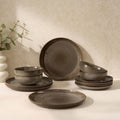 Dusklia - Juniper 12 Piece Dinner Set - Mocha