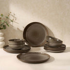 Dusklia - Juniper 12 Piece Dinner Set - Mocha